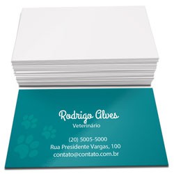 Cartão de Visita Couchê 250g Laminação Fosca