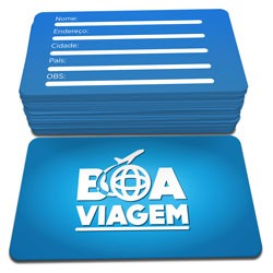 Cartão de Visita Couchê 300g Laminação Fosca com Cantos Arredondados 