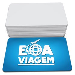 Cartão de Visita Couchê 300g Laminação Fosca com Cantos Arredondados 