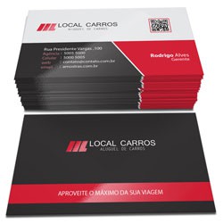 Cartão de Visita Couchê 300g Laminação Fosca e Verniz Localizado