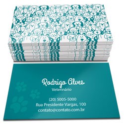 Cartão de Visita Couchê 300g